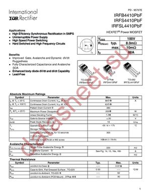 IRFB4410PBF datasheet  